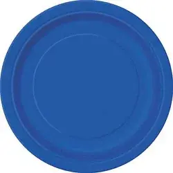 Unique Industries Blue Round Plates