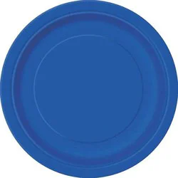 Unique Royal Blue 6.75 Inch Plates 20 Each