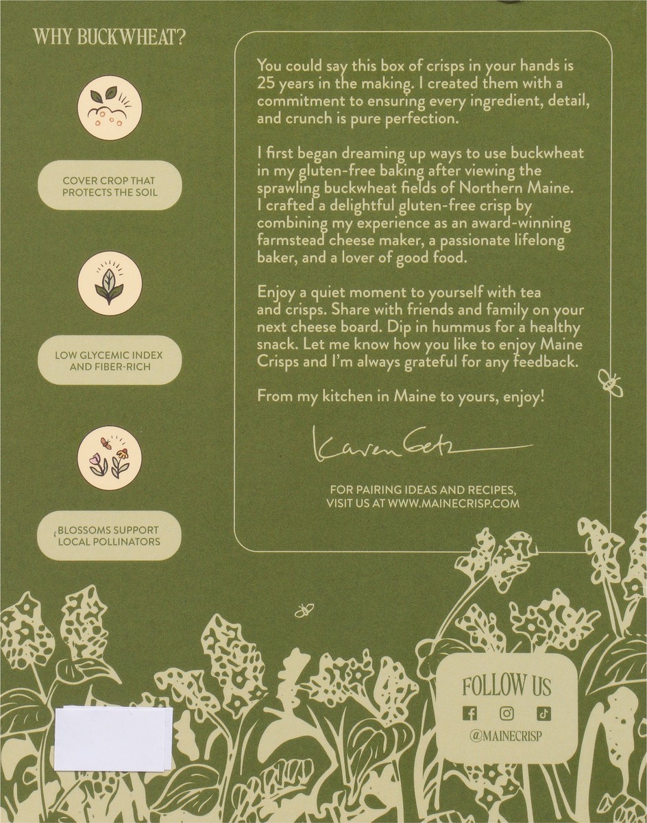 slide 3 of 9, Better with Buckwheat Snackable Maine Crisps Savory Fig & Thyme Crackers 4.0 oz, 4 oz