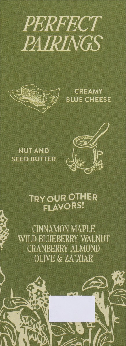 slide 7 of 9, Better with Buckwheat Snackable Maine Crisps Savory Fig & Thyme Crackers 4.0 oz, 4 oz