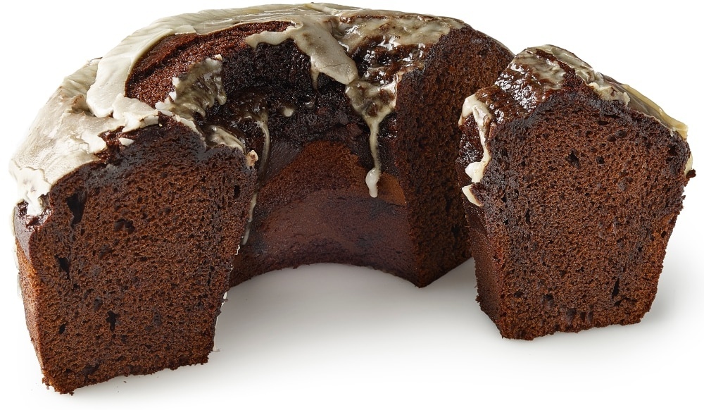 slide 1 of 4, Bakery Fresh Chocolate Pudding Cake Half, 44 oz