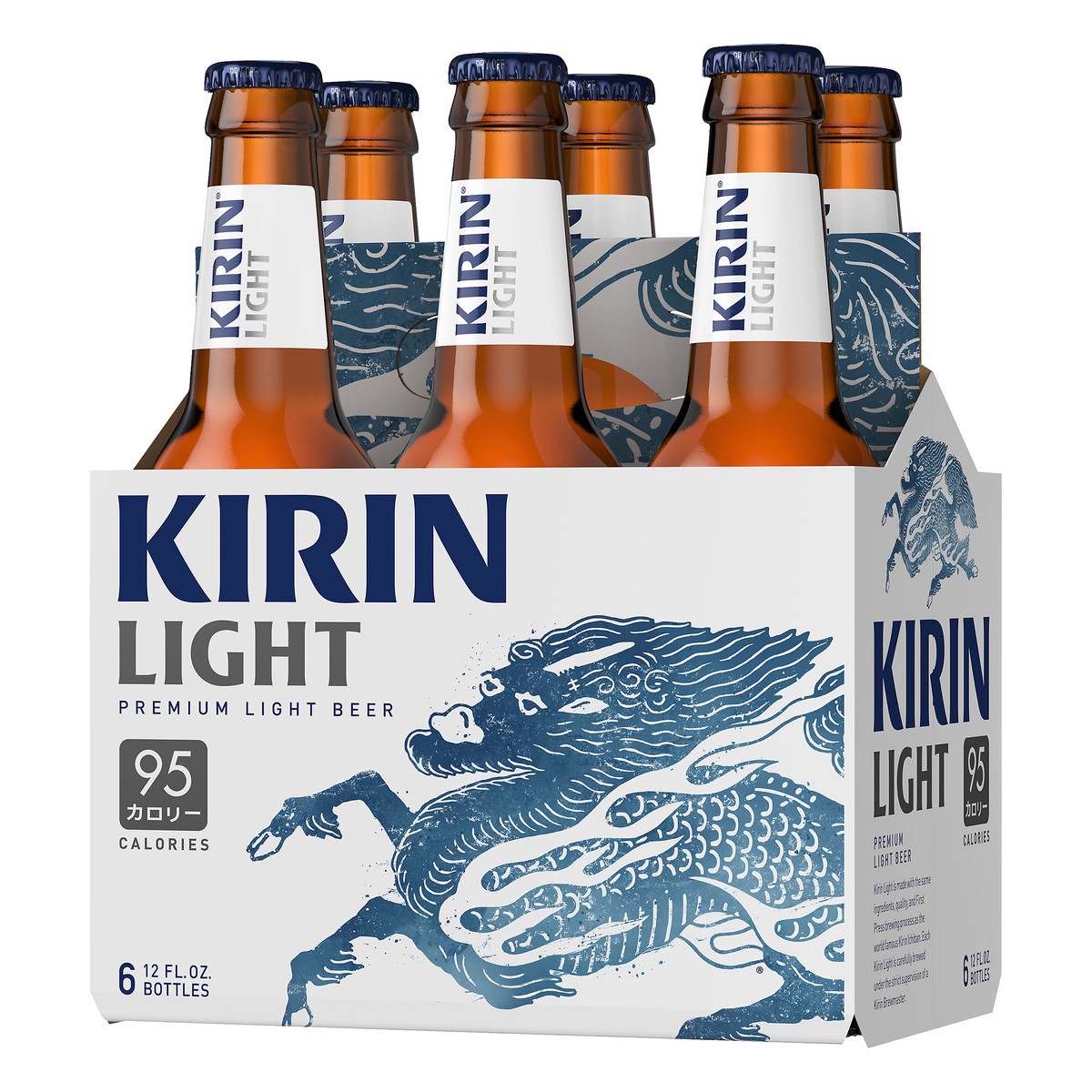 slide 2 of 8, Kirin Light Premium Light Beer, 6 Pack 12 FL OZ Bottles, 72 fl oz