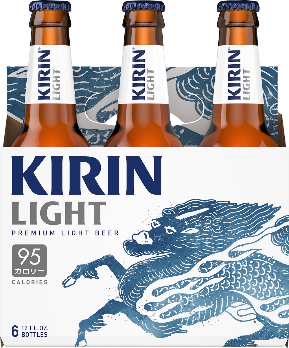 slide 4 of 8, Kirin Light Premium Light Beer, 6 Pack 12 FL OZ Bottles, 72 fl oz