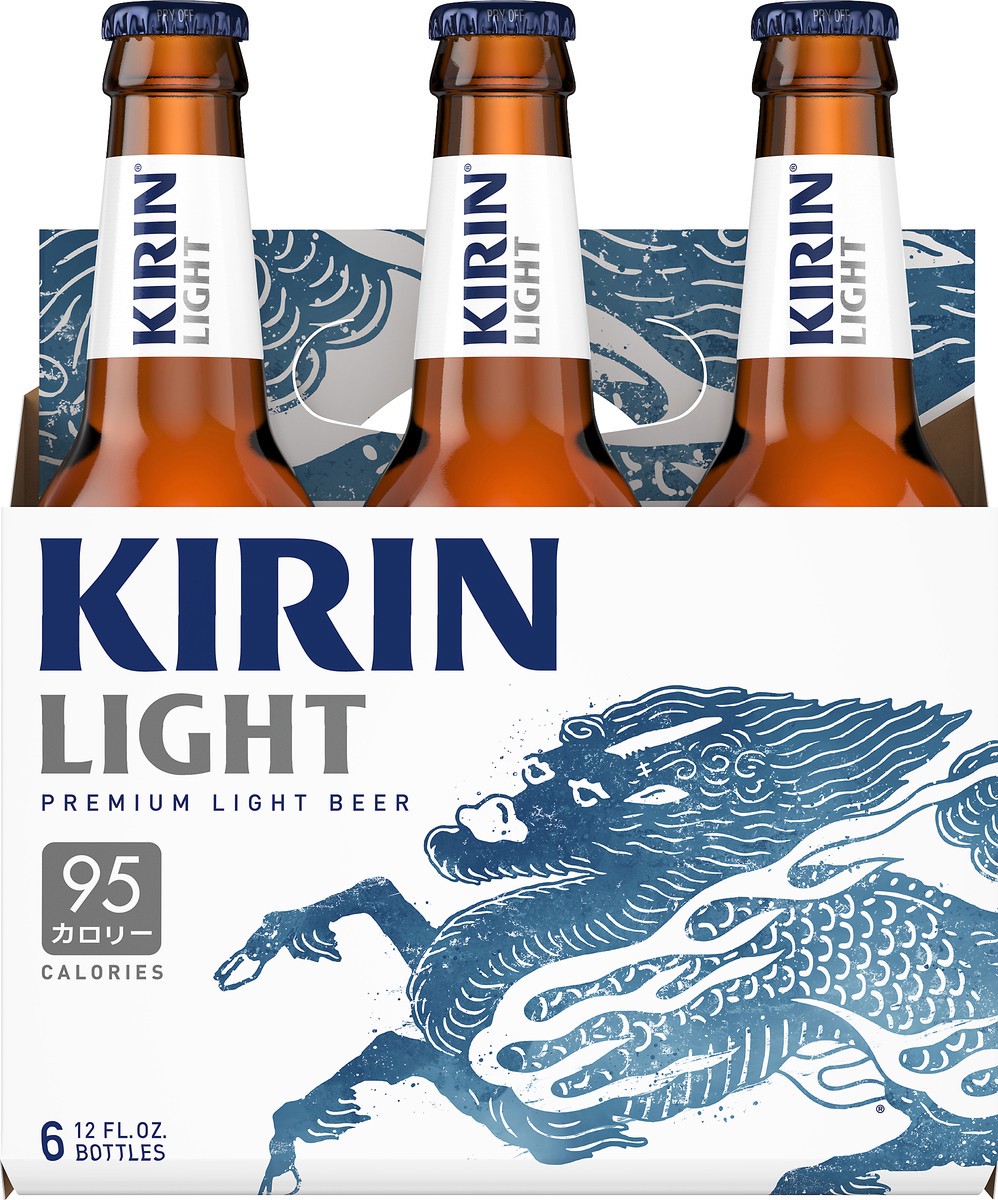 slide 8 of 8, Kirin Light Premium Light Beer, 6 Pack 12 FL OZ Bottles, 72 fl oz