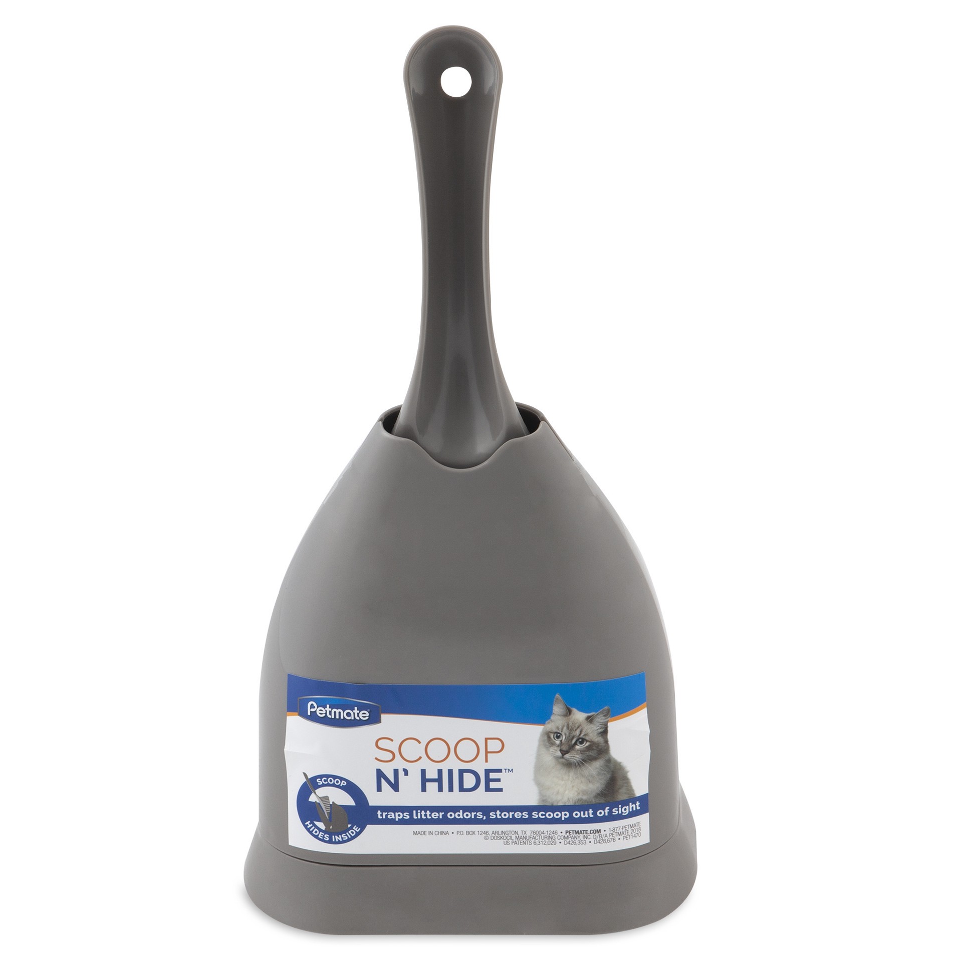 slide 8 of 10, Petmate Scoop 'N' Hide Cat Litter Scoop, 1 ct