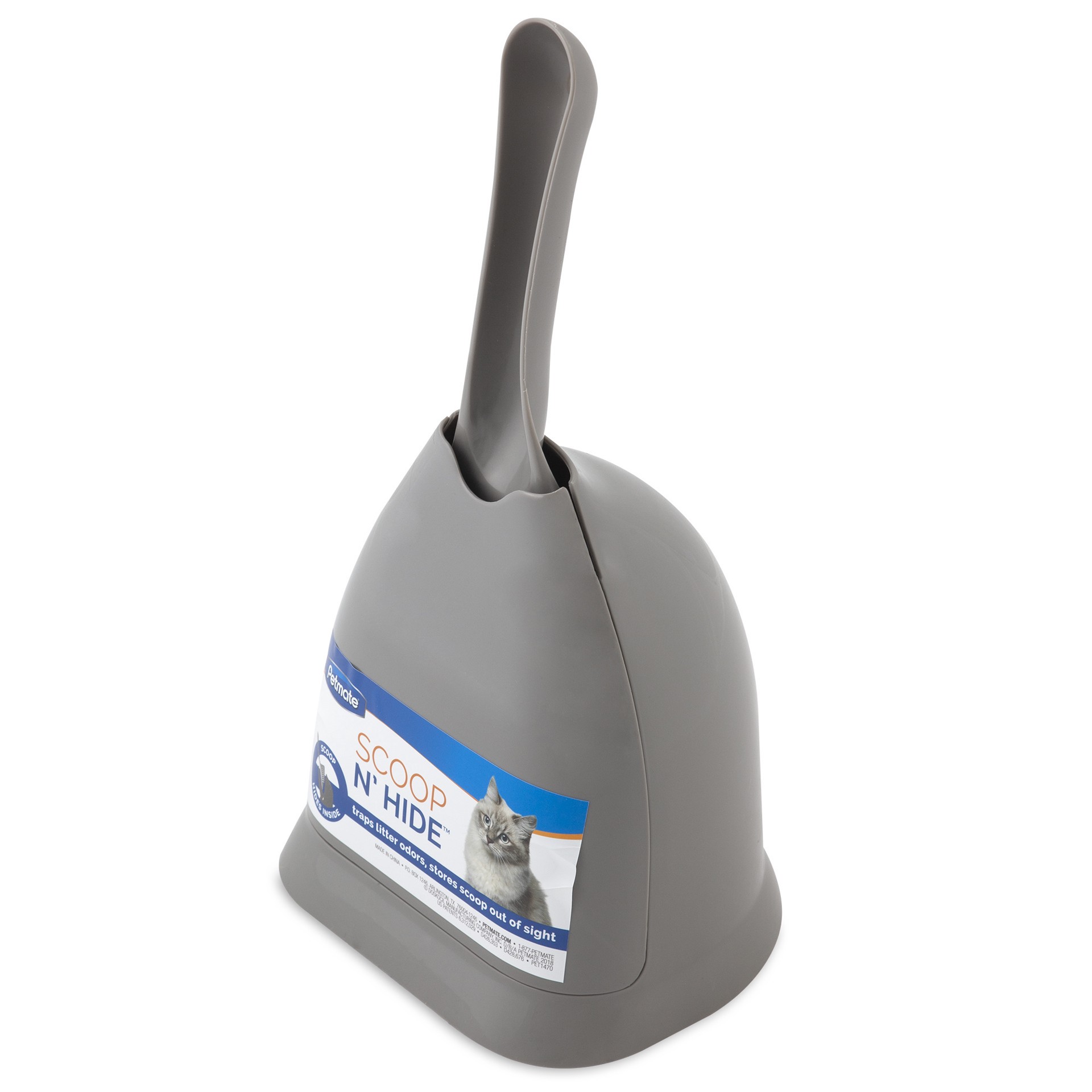 slide 10 of 10, Petmate Scoop 'N' Hide Cat Litter Scoop, 1 ct