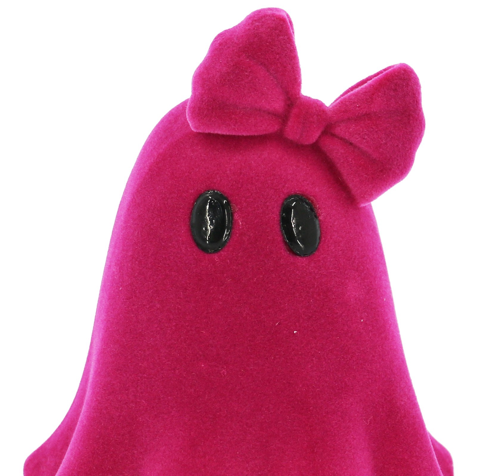 slide 3 of 4, 4.75" Flocked Ghost With Bow Tabletop Accent By Ashland, 3.7 in x 3.5 in x 4.75 in