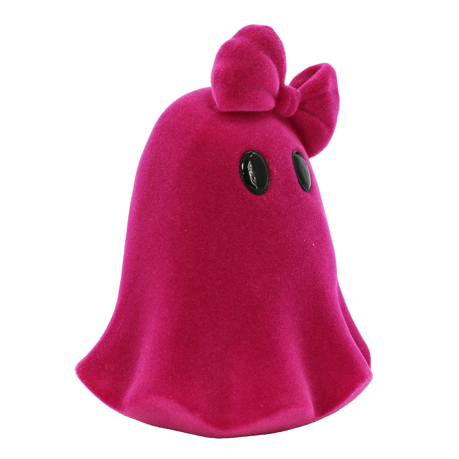 slide 4 of 4, 4.75" Flocked Ghost With Bow Tabletop Accent By Ashland, 3.7 in x 3.5 in x 4.75 in