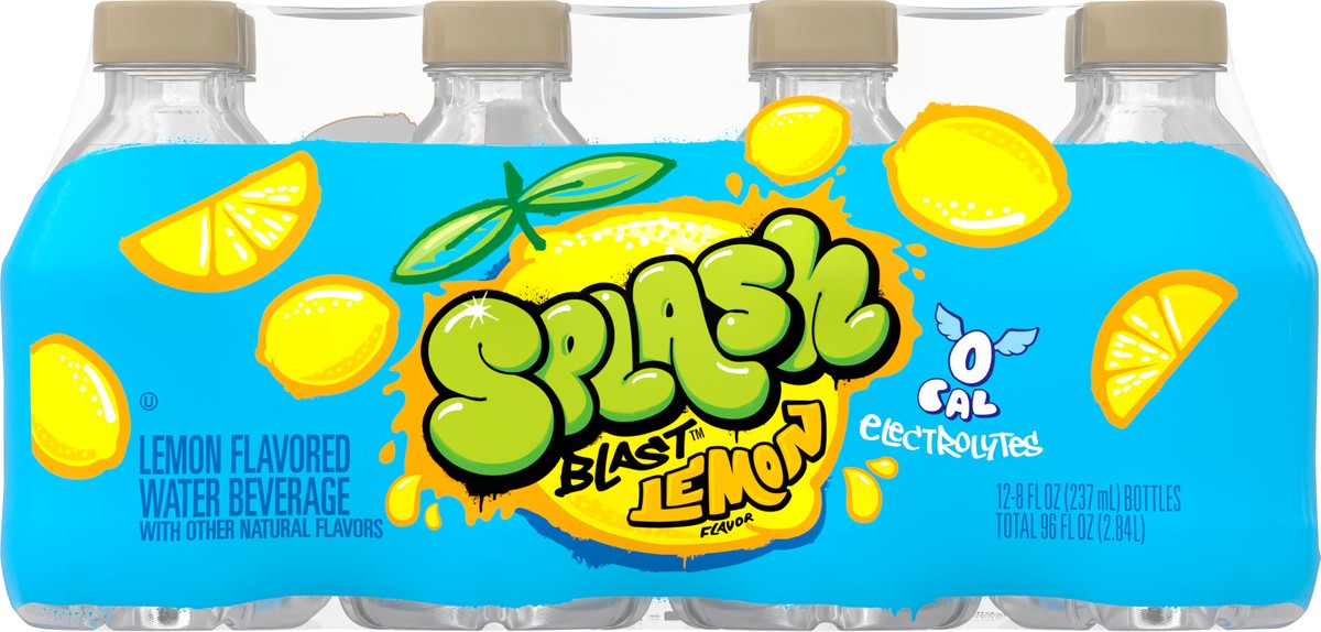 slide 7 of 7, Splash Refresher Lemon Flavored Water- 8 oz, 8 oz