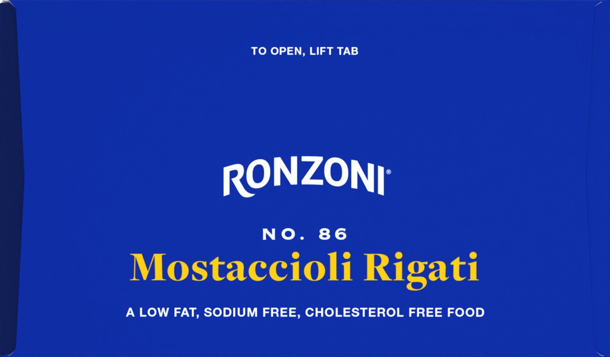 slide 7 of 9, Ronzoni Mostaccioli Rigati, 16 oz, Non-GMO Pasta for Thin Sauces, 1 lb