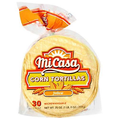 slide 1 of 1, MiCasa Yellow Corn Tortillas, 30 ct; 25 oz