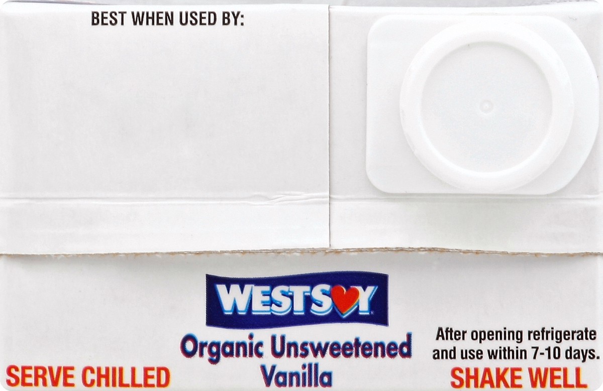 slide 4 of 6, Westsoy Unsweetened Vanilla Soy Milk, 32 fl oz