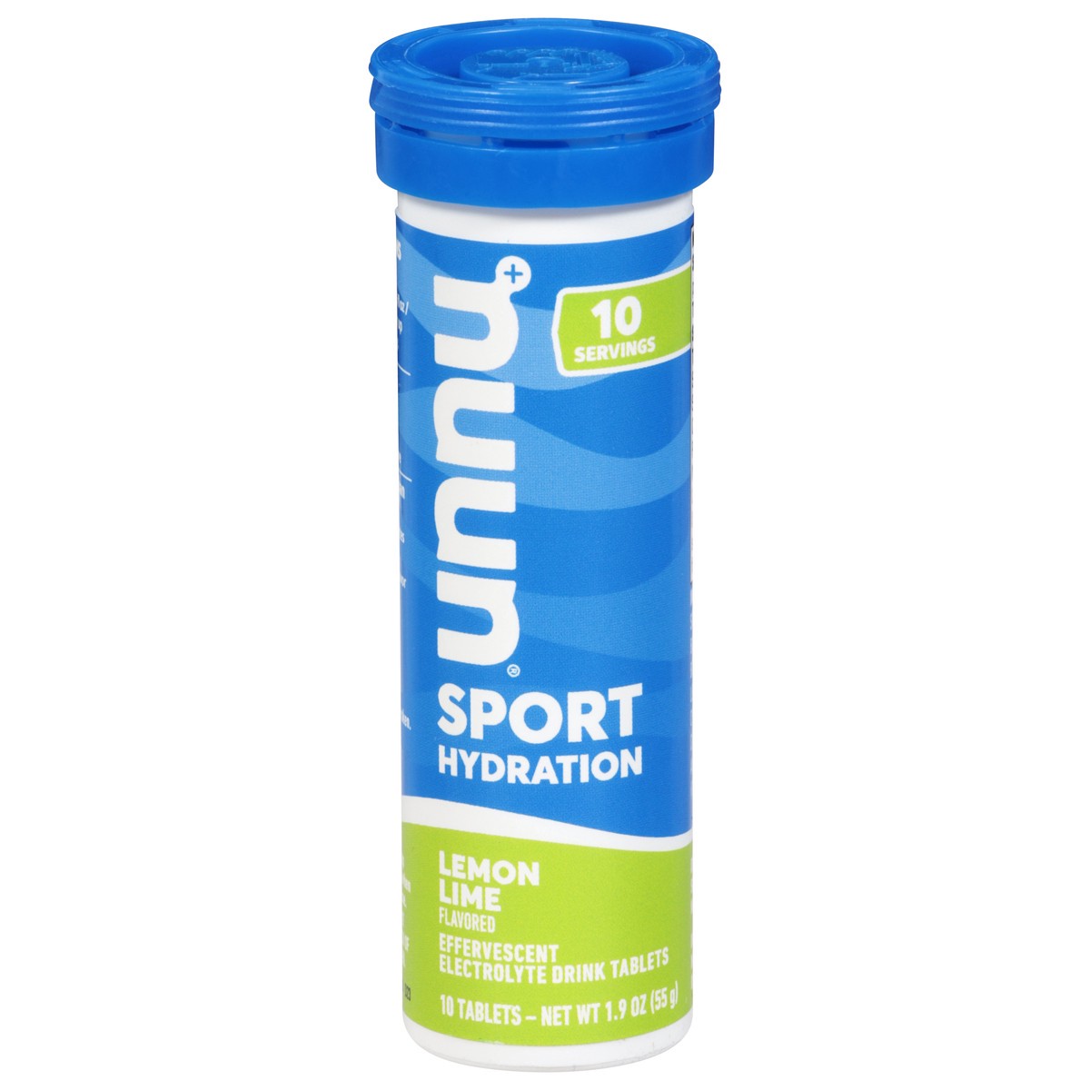 slide 1 of 9, Nuun Lemon Lime Flavored Sport Hydration 10 Effervescent Electrolyte Drink Tablets, 10 ct