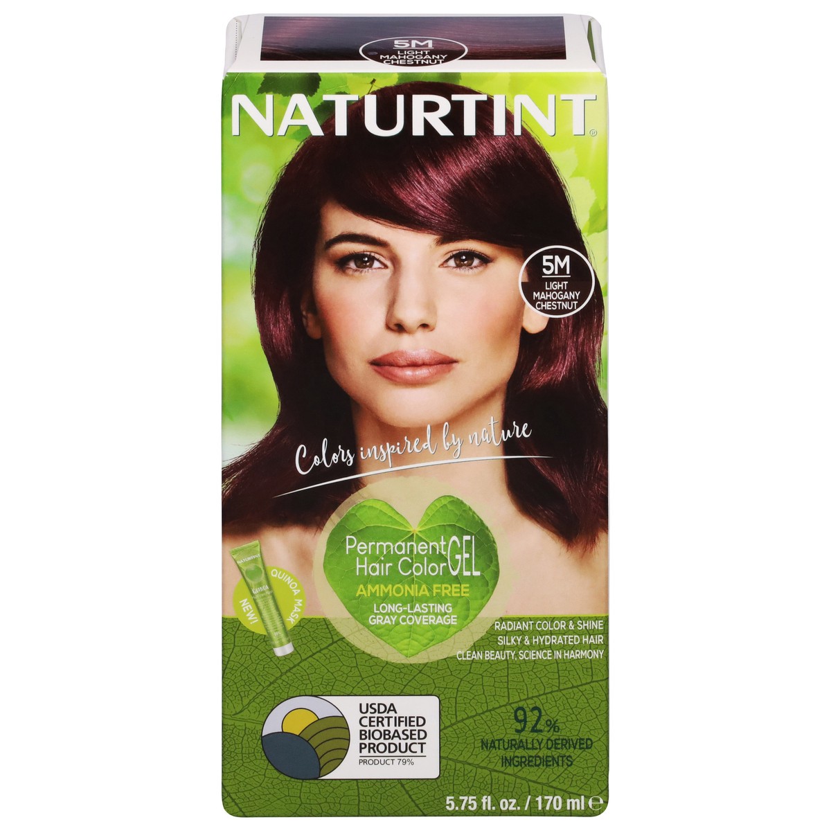 slide 1 of 9, Naturtint Lite Chestnut Mahogany Hair Colorant 5-M, 5.28 oz