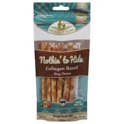Fieldcrest Farms Nothin To Hide Dog Chews, Delectable Beef Flavor, Small Twist Stix, 10 Pack