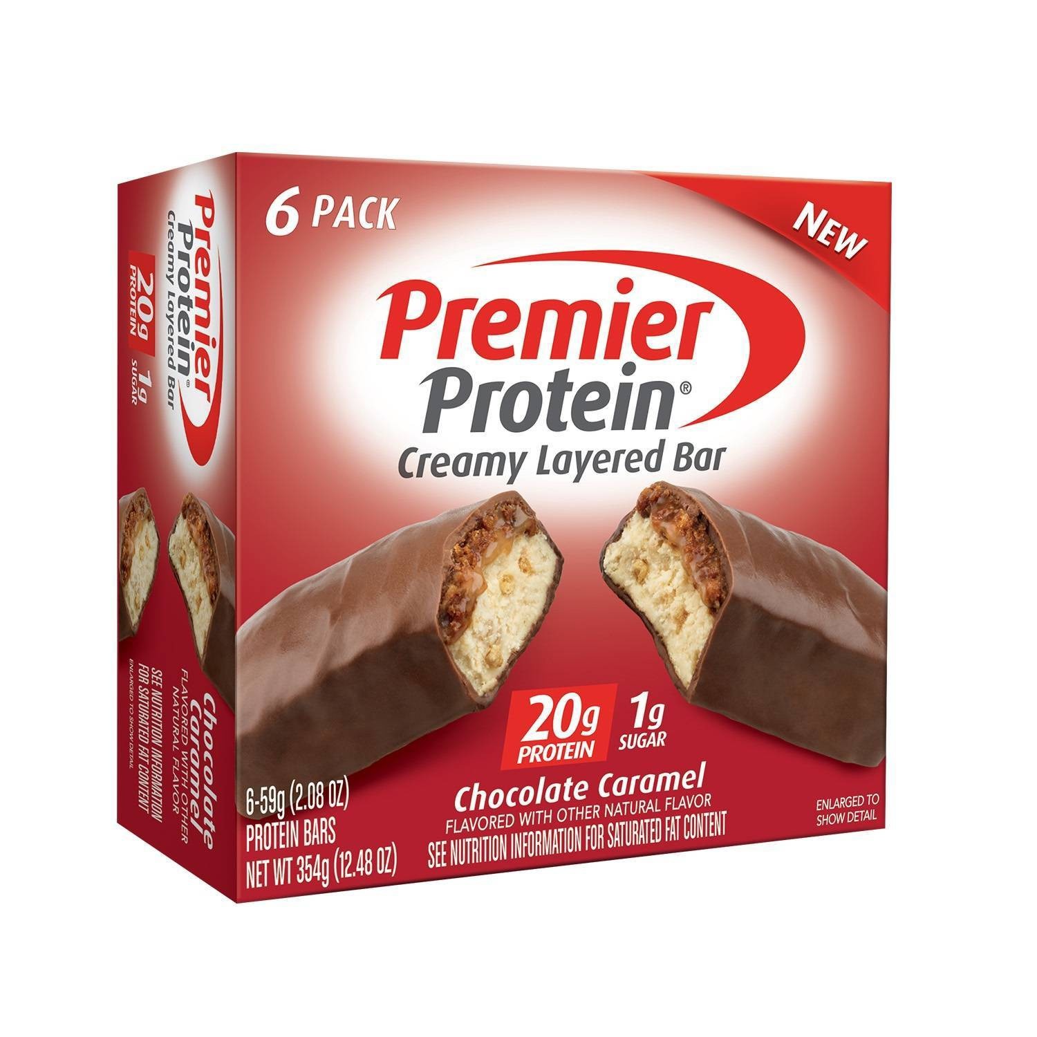 slide 1 of 3, Premier Protein Chocolate Caramel Bars, 6 ct; 2.08 oz