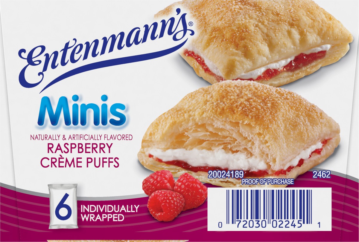 slide 5 of 7, Entenmann's Mini Raspberry Creme Puffs, 10.8 oz