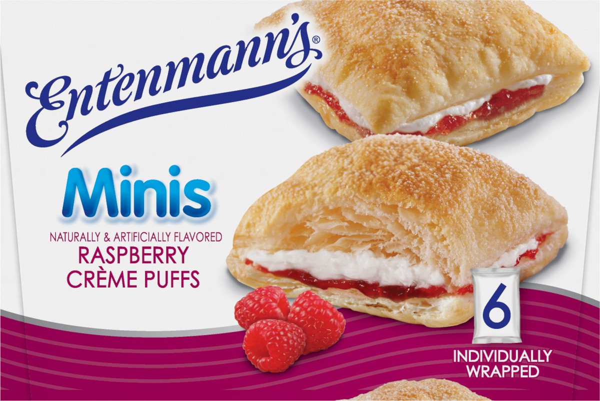 slide 4 of 7, Entenmann's Mini Raspberry Creme Puffs, 10.8 oz