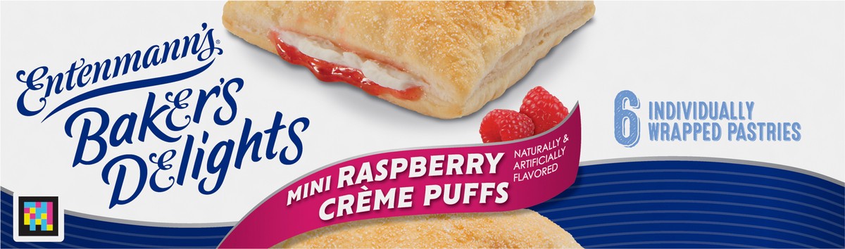 slide 3 of 7, Entenmann's Mini Raspberry Creme Puffs, 10.8 oz