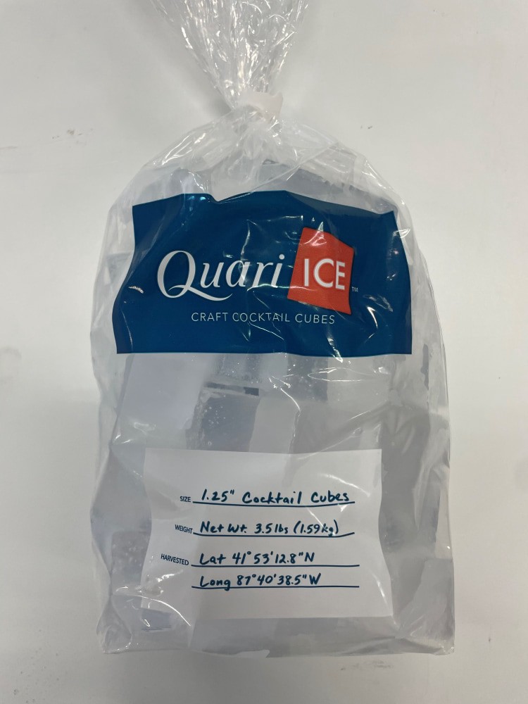slide 1 of 1, Quari Handcrafted Ice Cocktail Cubes Bag, 3.5 lb