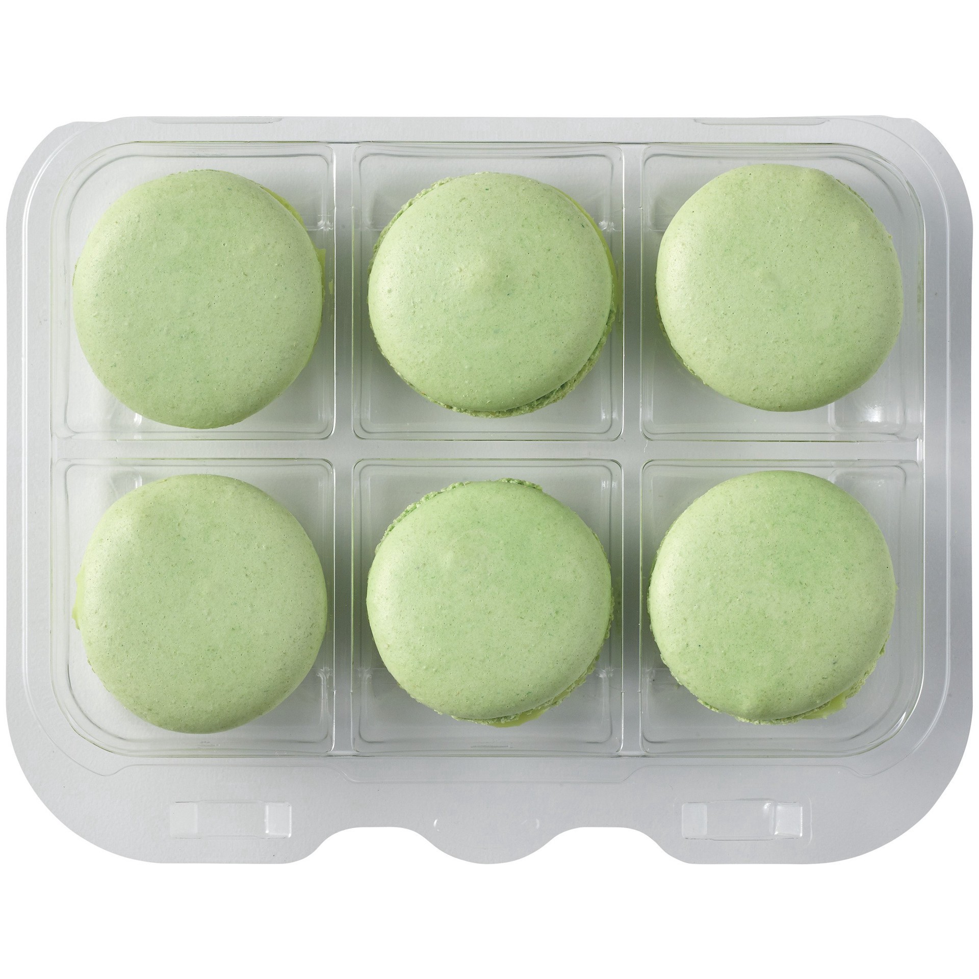 slide 1 of 1, H-E-B Pistachio Macarons, 6 ct