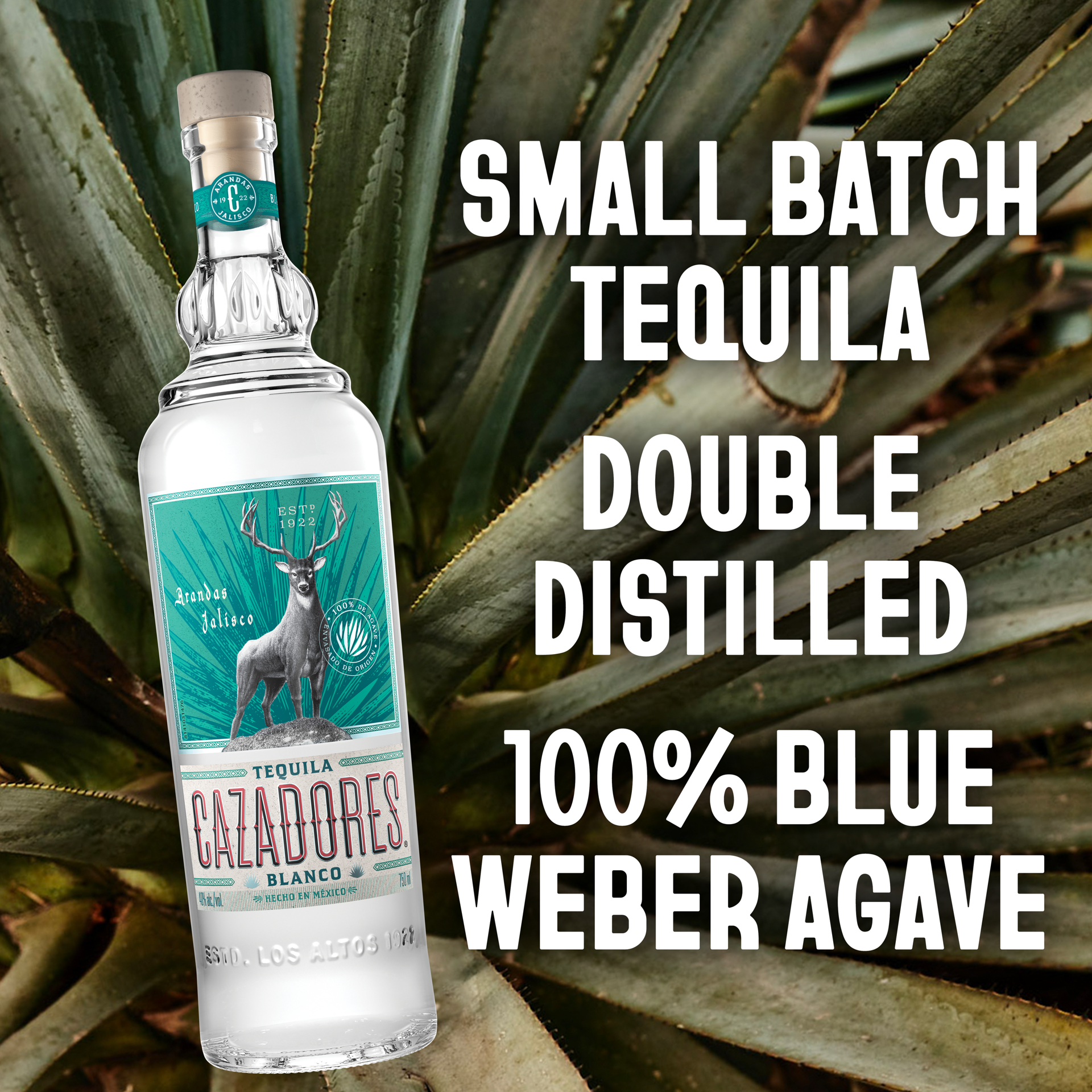 slide 3 of 5, Cazadores Blanco Tequila, 750 ml