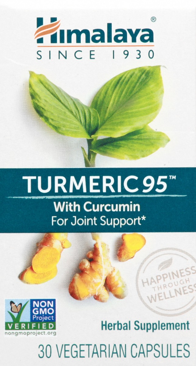 slide 1 of 13, Himalaya Vegetarian Capsules Turmeric 95 30 ea, 30 ct