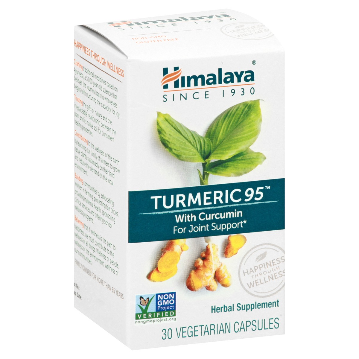 slide 6 of 13, Himalaya Vegetarian Capsules Turmeric 95 30 ea, 30 ct