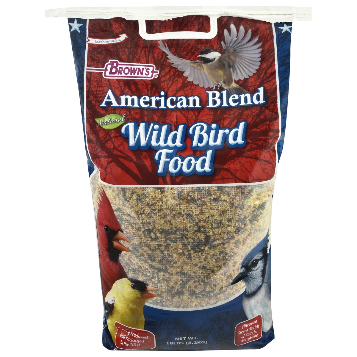 slide 1 of 14, Brown's Natural American Blend Wild Bird Food 18 lb, 18 lb