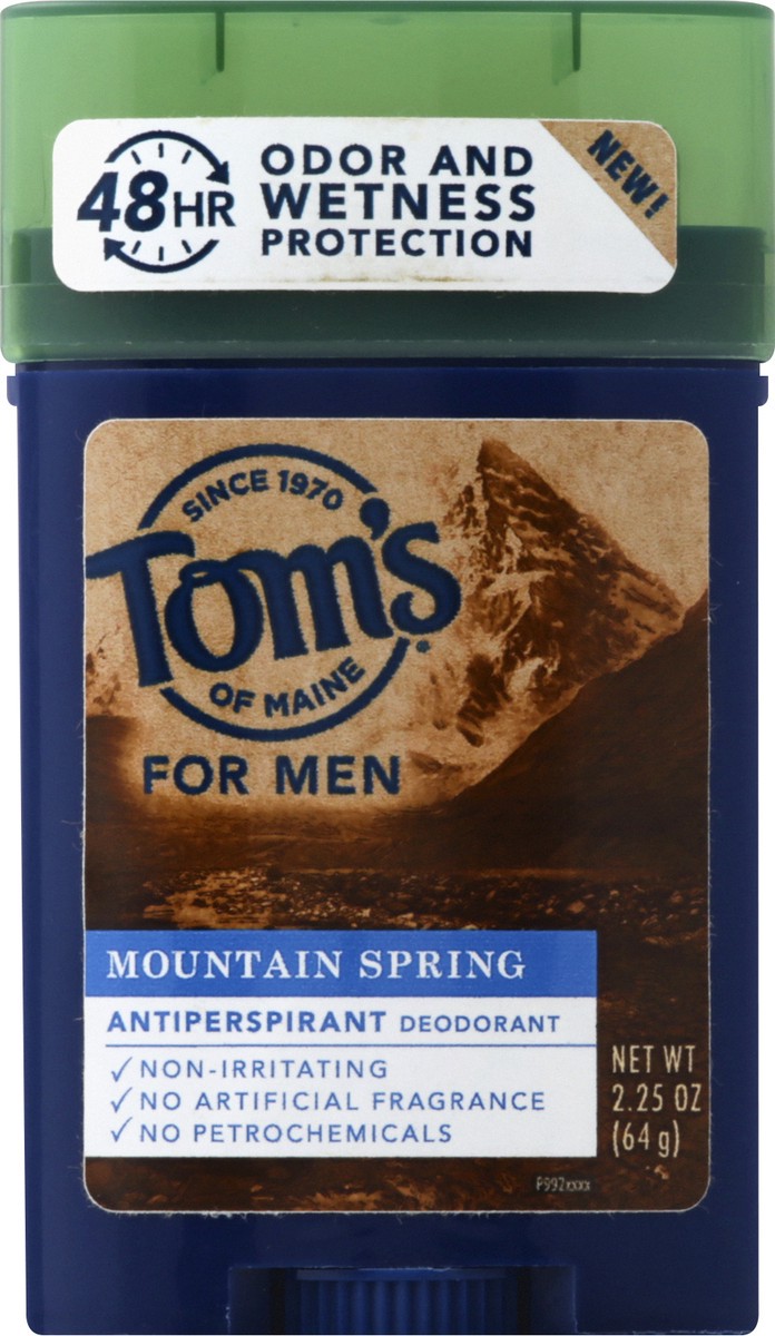 slide 5 of 6, Tom's of Maine Men's Mountain Spring Antiperspirant Deodorant, 2.25 oz