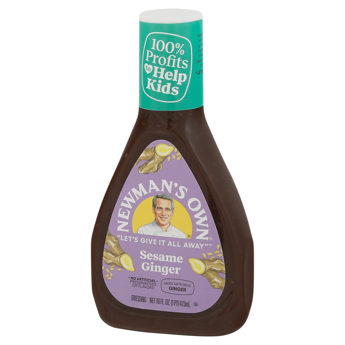 slide 5 of 11, Newman's Own Sesame Ginger Dressing 16 fl oz, 16 fl oz