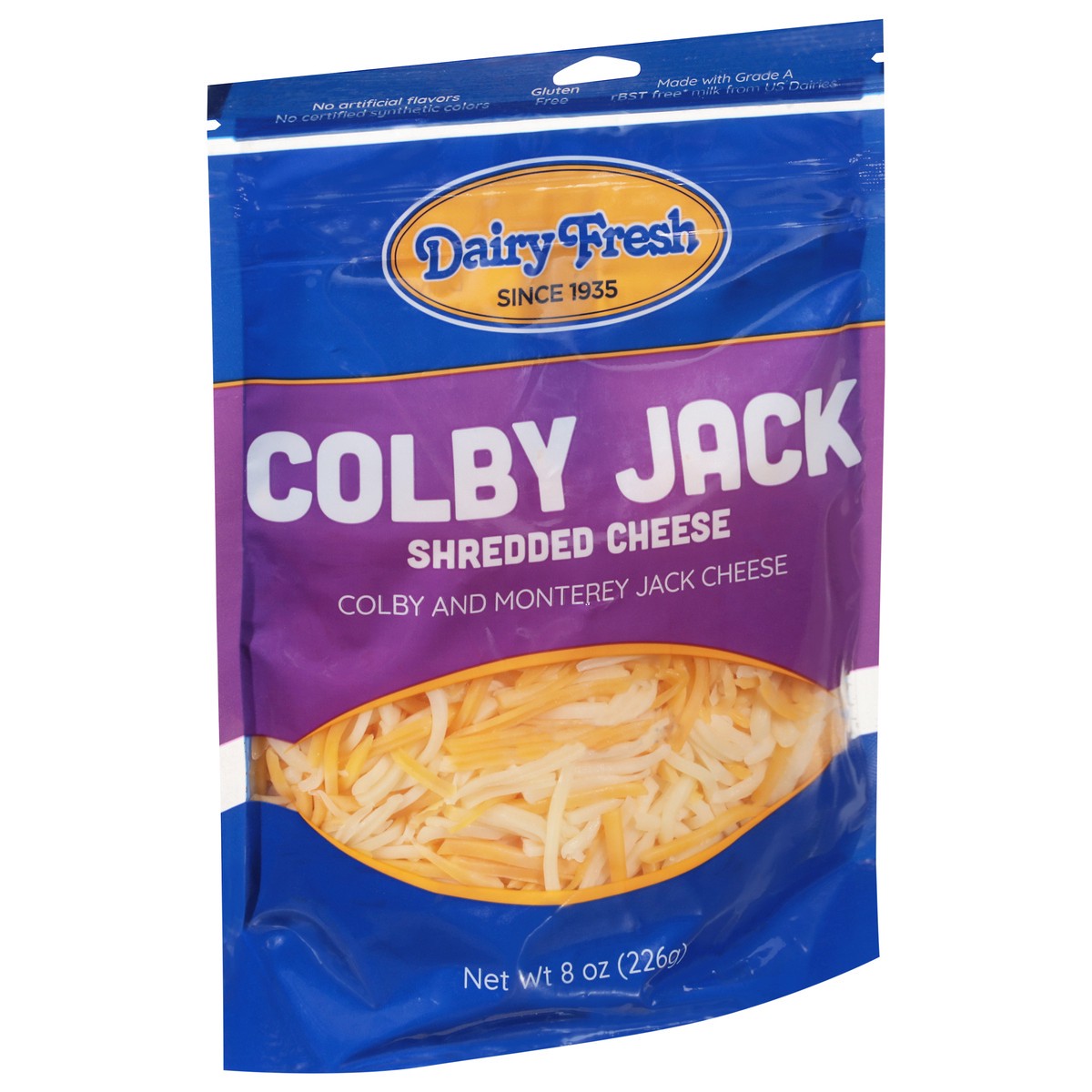 slide 2 of 9, Dairy Fresh Cheese, Natural, Shredded, Mont-Colby, 8 oz