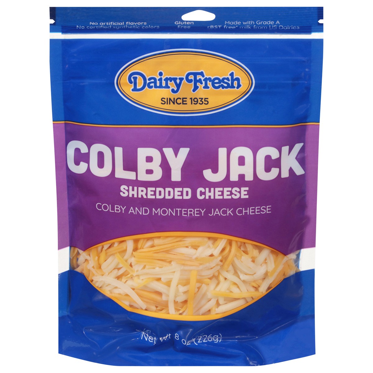 slide 1 of 9, Dairy Fresh Cheese, Natural, Shredded, Mont-Colby, 8 oz