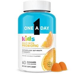 ONE A DAY KIDS Multi With Probiotic Gummies 60ct