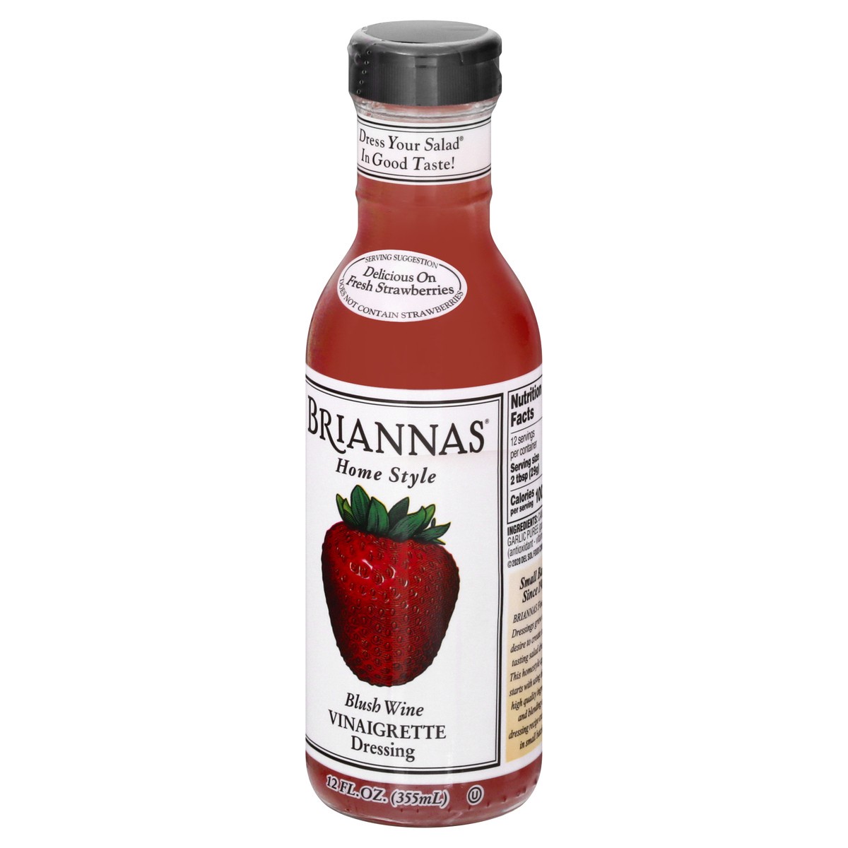 slide 5 of 13, BRIANNAS Vinaigrette Home Style Blush Wine Dressing 12 oz, 12 oz