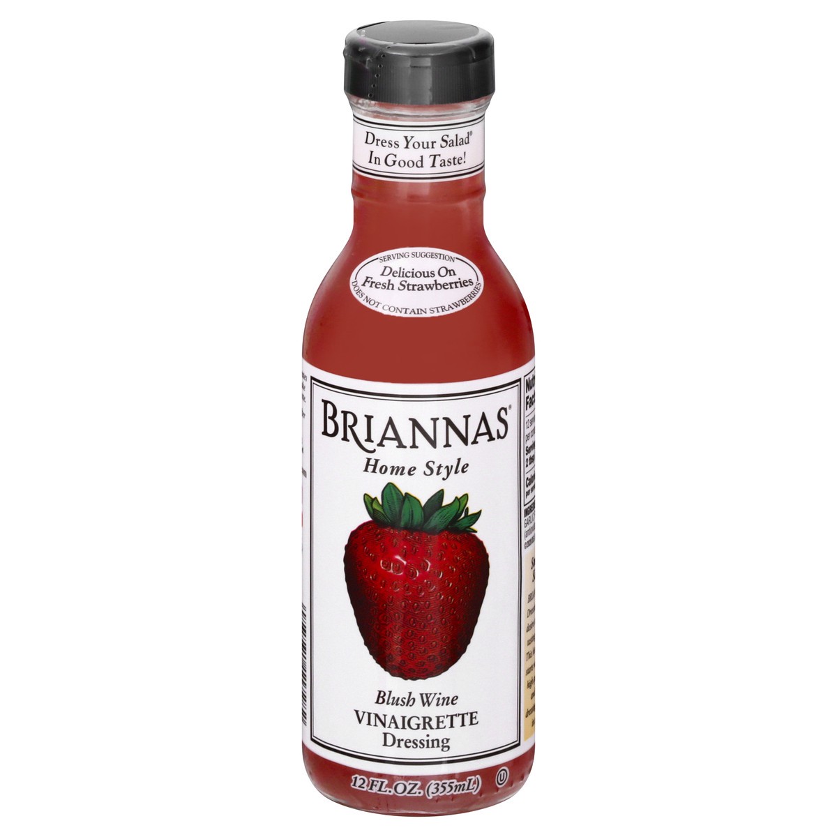 slide 3 of 13, BRIANNAS Vinaigrette Home Style Blush Wine Dressing 12 oz, 12 oz