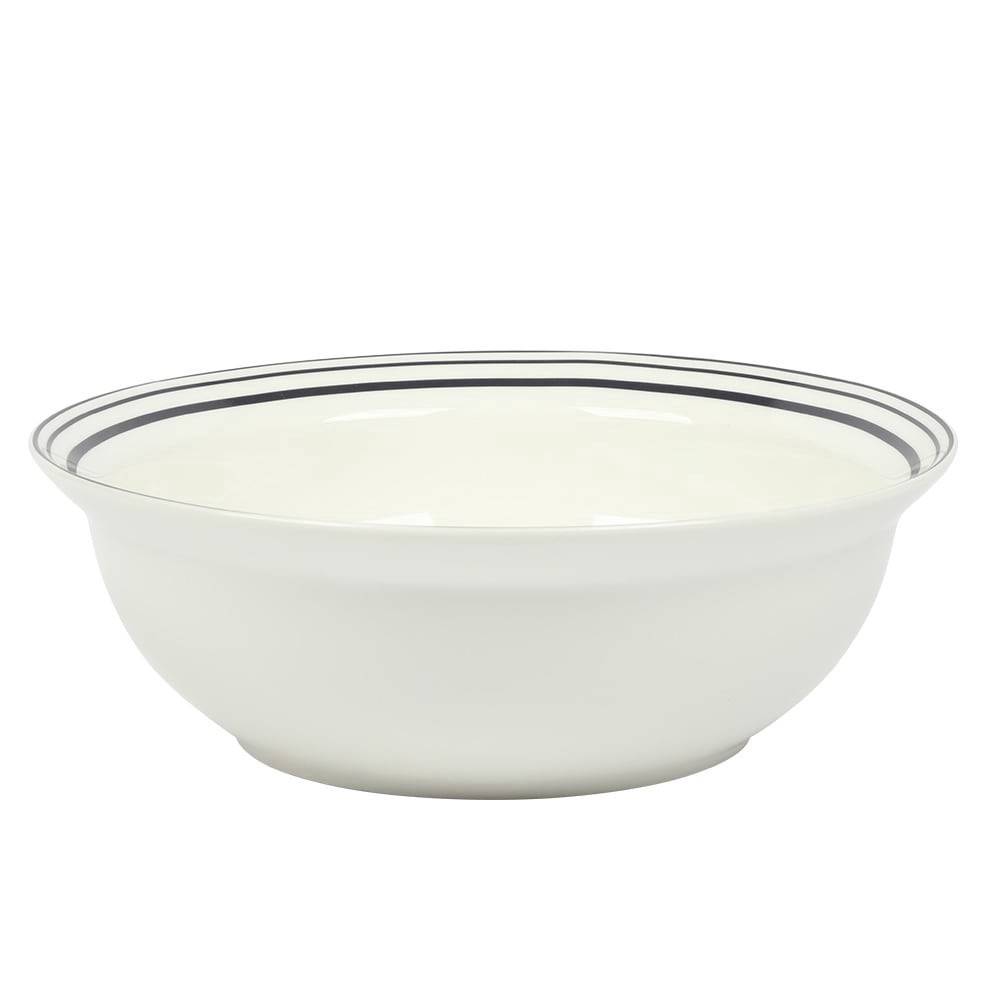 slide 1 of 1, Sur La Table Banded Serving Bowl - Black, 10 in