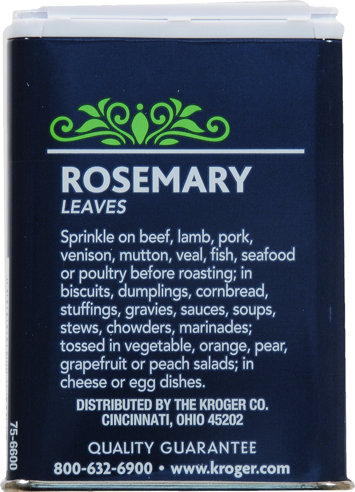 slide 3 of 3, Kroger Rosemary Leaves, 0.75 oz