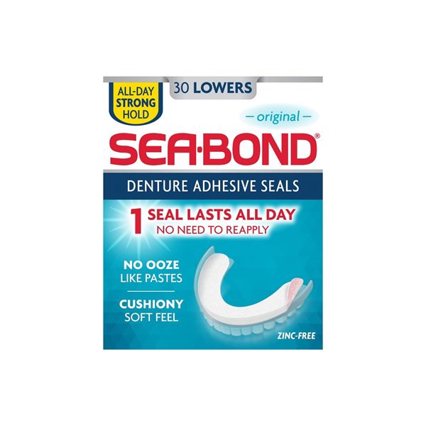 slide 1 of 6, Sea-Bond Denture Adhesive Wafers 30 ea, 30 ct