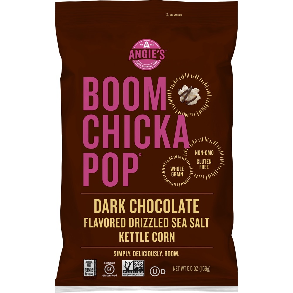 slide 1 of 1, BOOMCHICKAPOP Dark Chocolaty Drizzled Sea Salt Kettle Corn, 5.5 oz