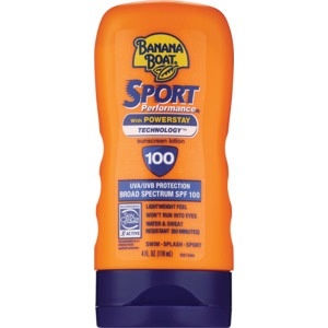 slide 1 of 1, Banana Boat Sport Performance Sunscreen Lotion, 4 oz