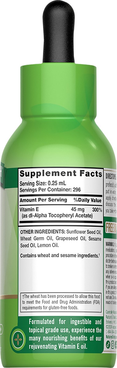 slide 5 of 11, Nature's Truth NT Vitamin E Oil Liquid (ingestible) Unflavored 2.5 oz, 2.5 fl oz