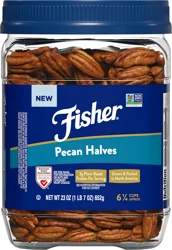 Fisher Halves Pecan 23 oz