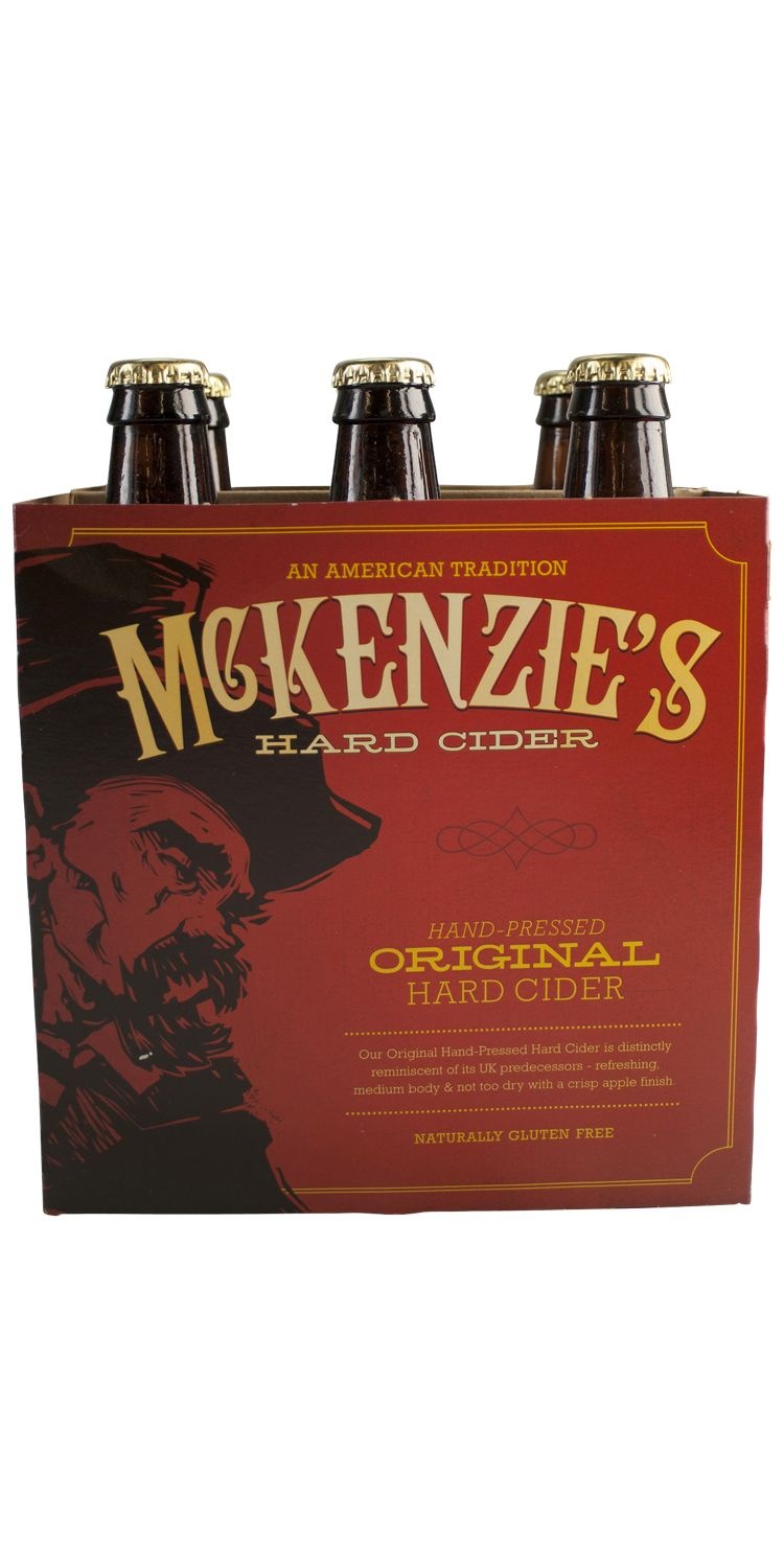 slide 1 of 1, McKenzie's Cider Original Bottles, 6 ct; 12 oz