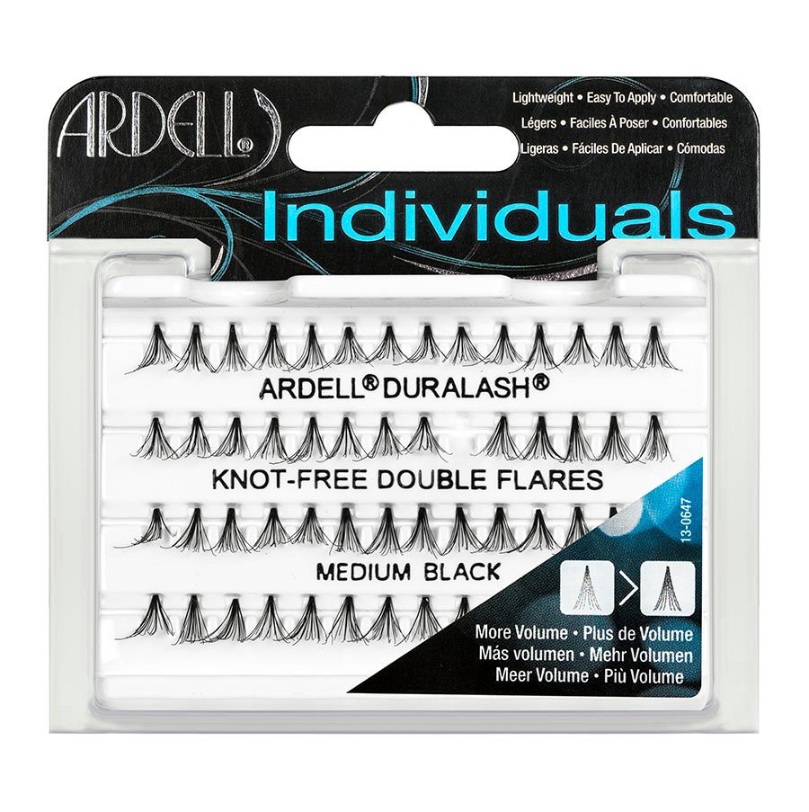 slide 1 of 1, Ardell Individuals Knot Free Medium Black Double Flare Lashes, 1 ct