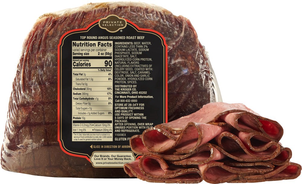 slide 2 of 3, Private Selection Angus Roast Beef, per lb
