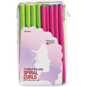 slide 1 of 1, Beauty 360 Spiral Curls Flexible Rollers, 18 ct