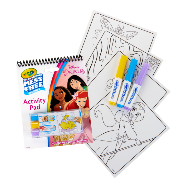 slide 2 of 6, Crayola Disney Princess Color Wonder Mess Free Coloring Activity Pad, 1 ct