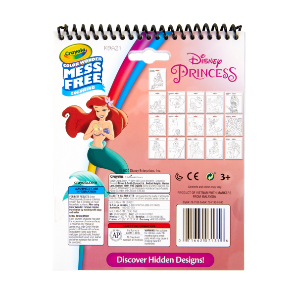 slide 5 of 6, Crayola Disney Princess Color Wonder Mess Free Coloring Activity Pad, 1 ct