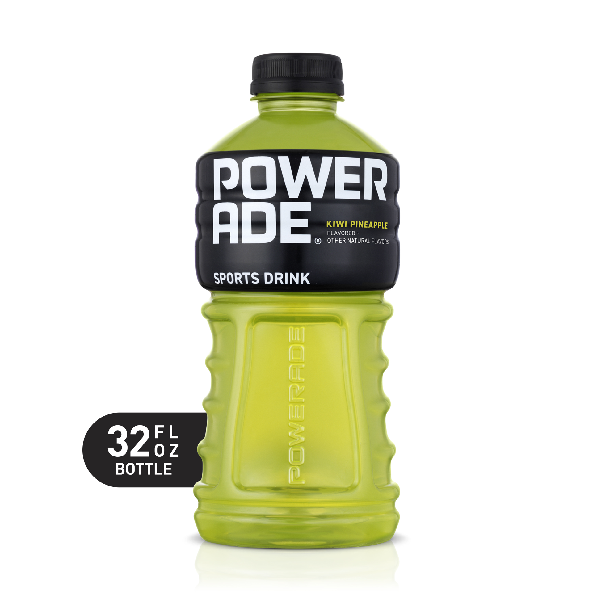 slide 1 of 4, POWERADE Kiwi Pineapple, ION4 Electrolyte Enhanced Fruit Flavored Sports Drink w/ Vitamins B3, B6, and B12, Replenish Sodium, Calcium, Potassium, Magnesium- 32 fl oz, 32 fl oz